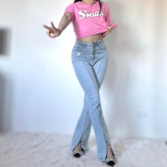 Japanese vintage baseball jersey half sleeve top - XS (size6) - Picture 5 of 6